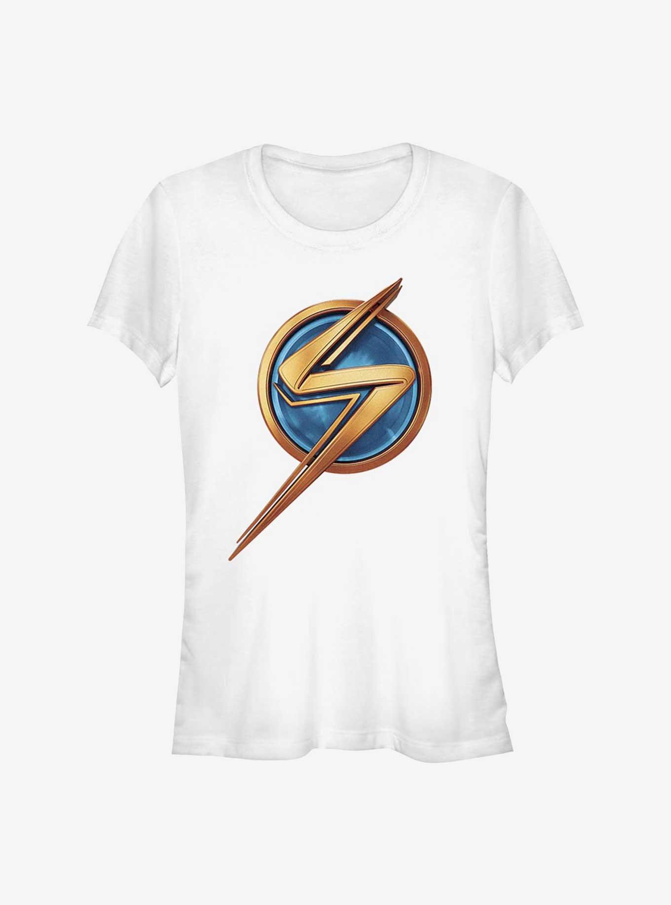 Marvel Ms. Marvel Logo Icon Girls T-Shirt, WHITE, hi-res