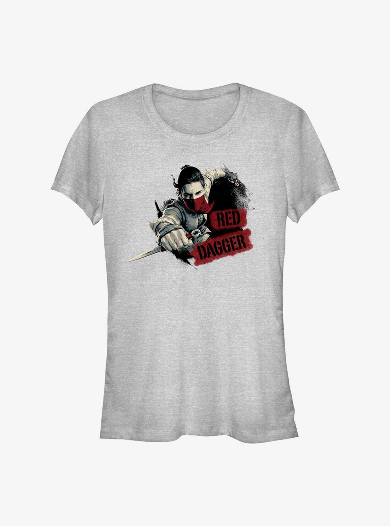 Marvel Ms. Marvel Red Dagger Badge Girls T-Shirt, ATH HTR, hi-res