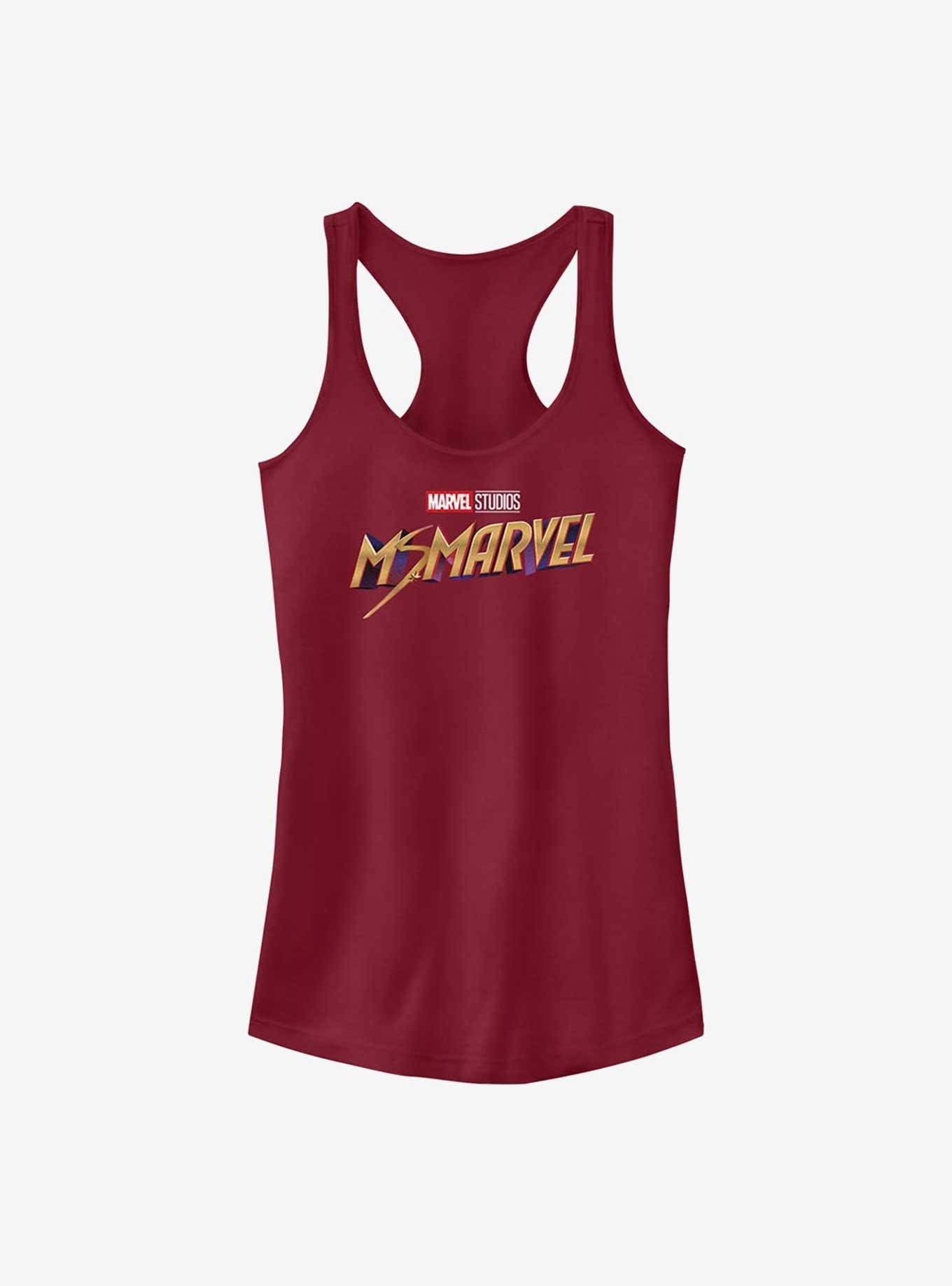 Marvel Ms. Marvel Classic Logo Girls Tank, SCARLET, hi-res