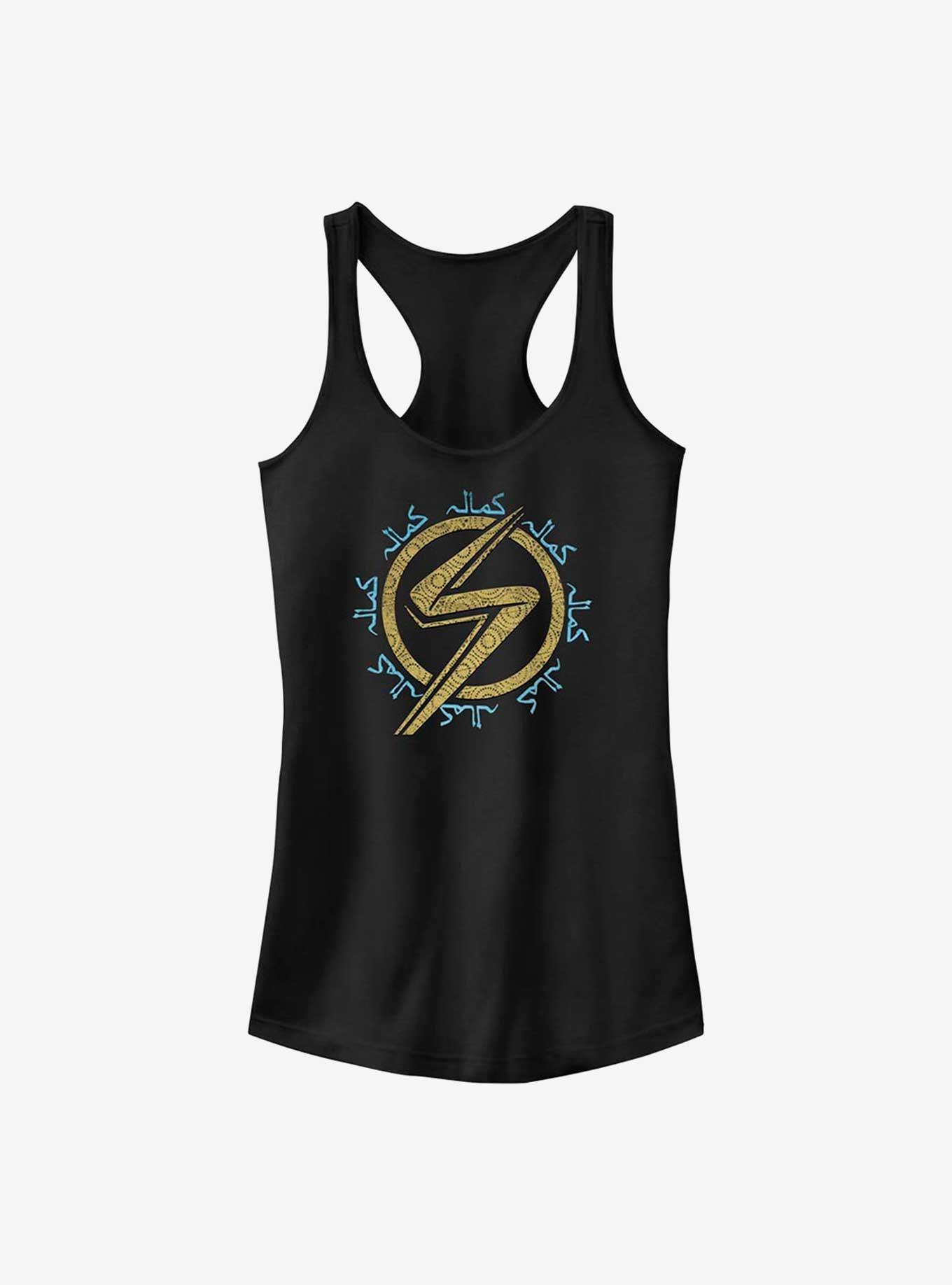 Marvel Ms. Marvel Gold Icon Girls Tank, , hi-res