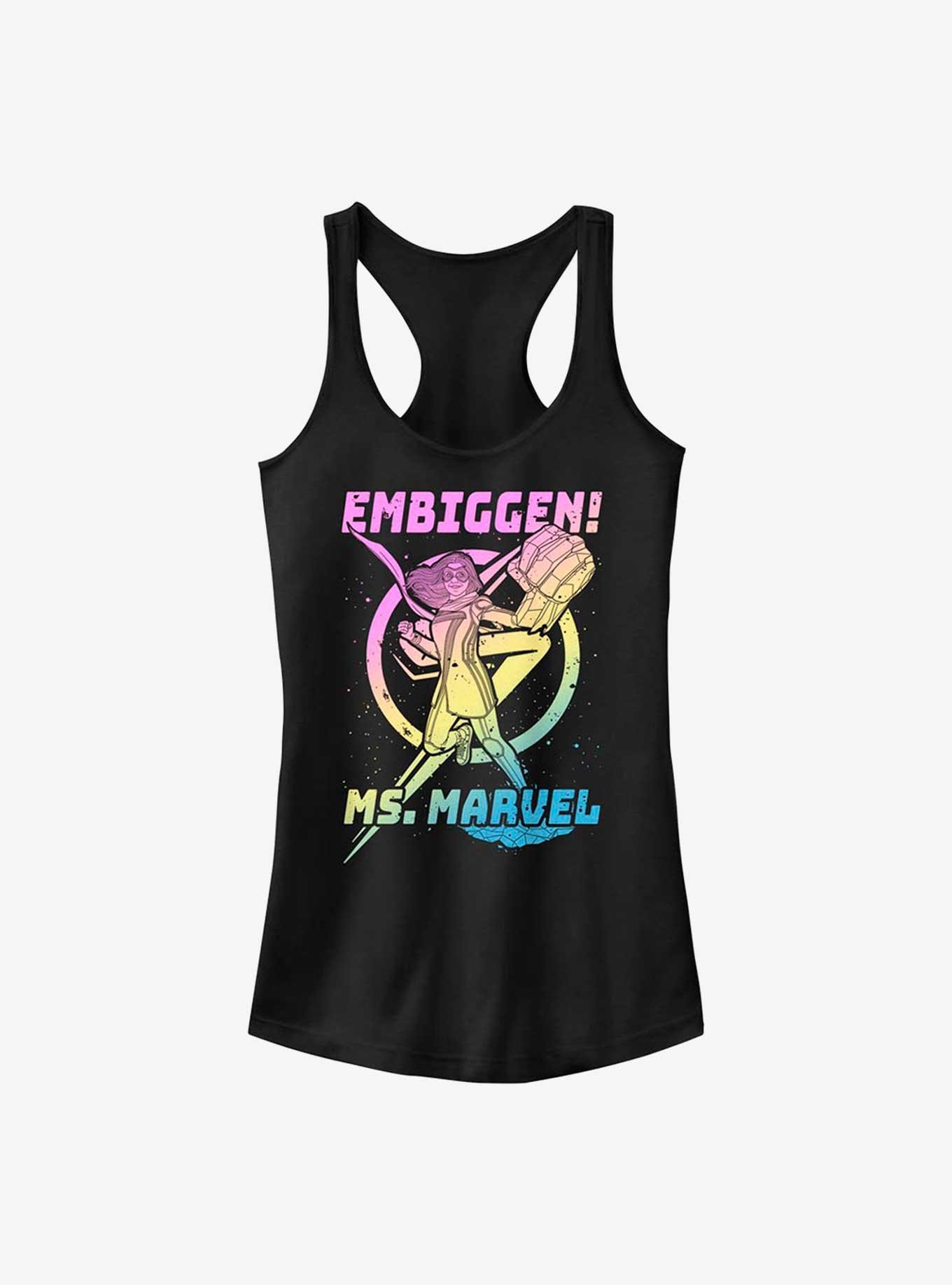 Marvel Ms. Marvel Gradient Marvel Girls Tank, BLACK, hi-res