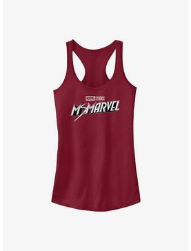 Marvel Ms. Marvel Grayscale Logo Girls Tank, , hi-res