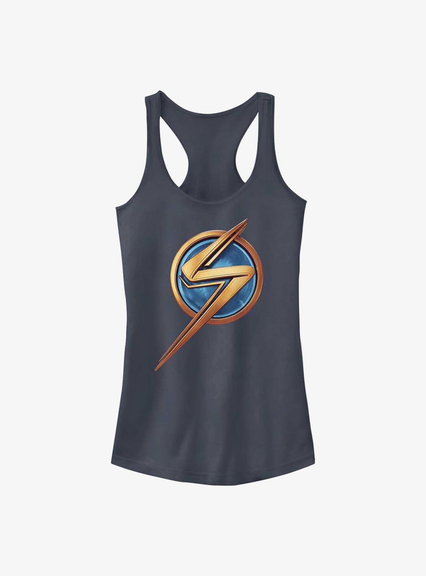 Marvel Ms. Marvel Logo Icon Girls Tank, INDIGO, hi-res