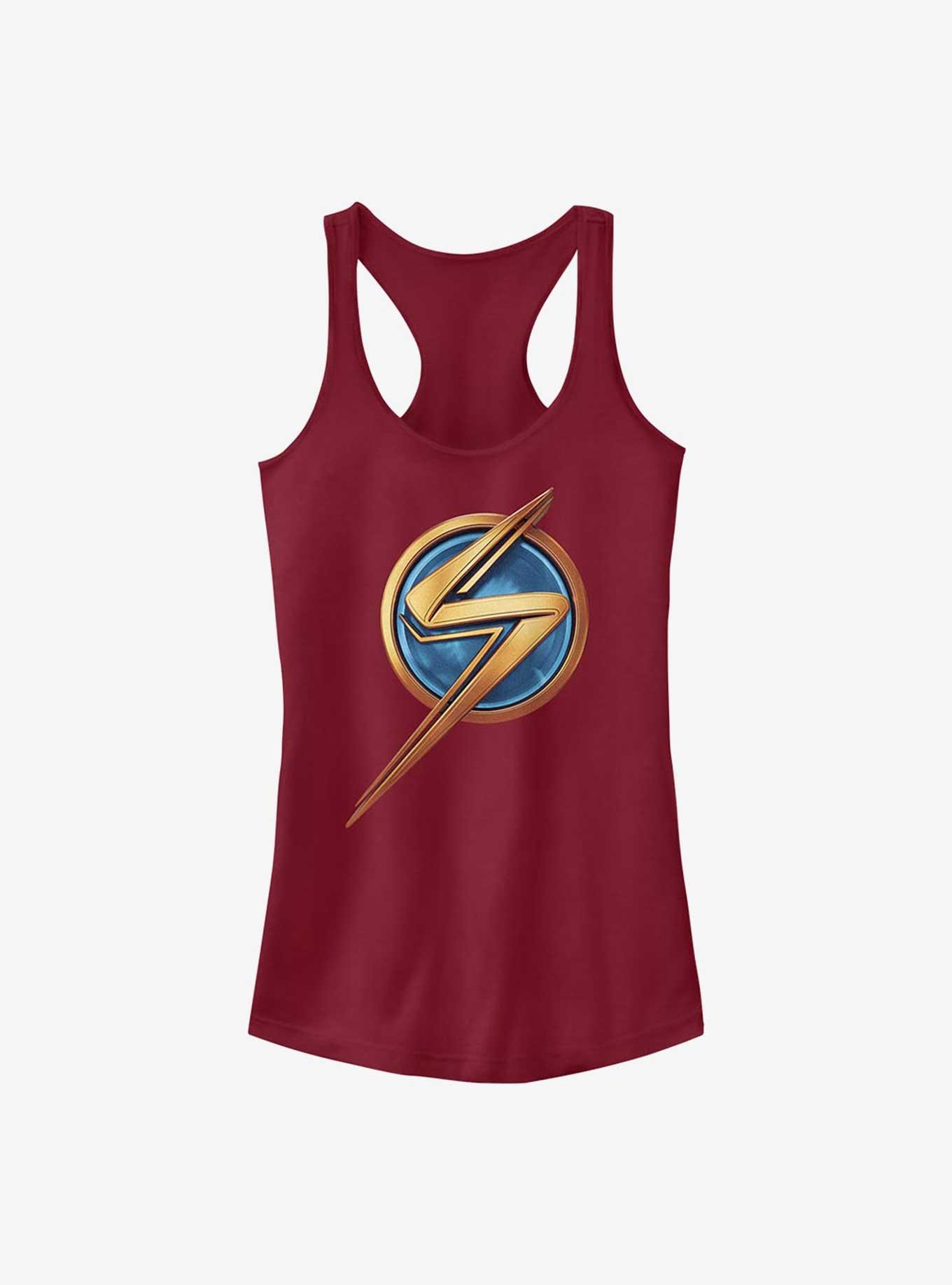 Marvel Ms. Marvel Logo Icon Girls Tank, SCARLET, hi-res