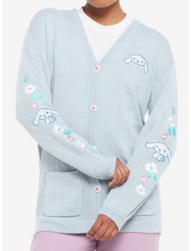 Cinnamoroll Embroidered Oversized Girls Cardigan, , hi-res