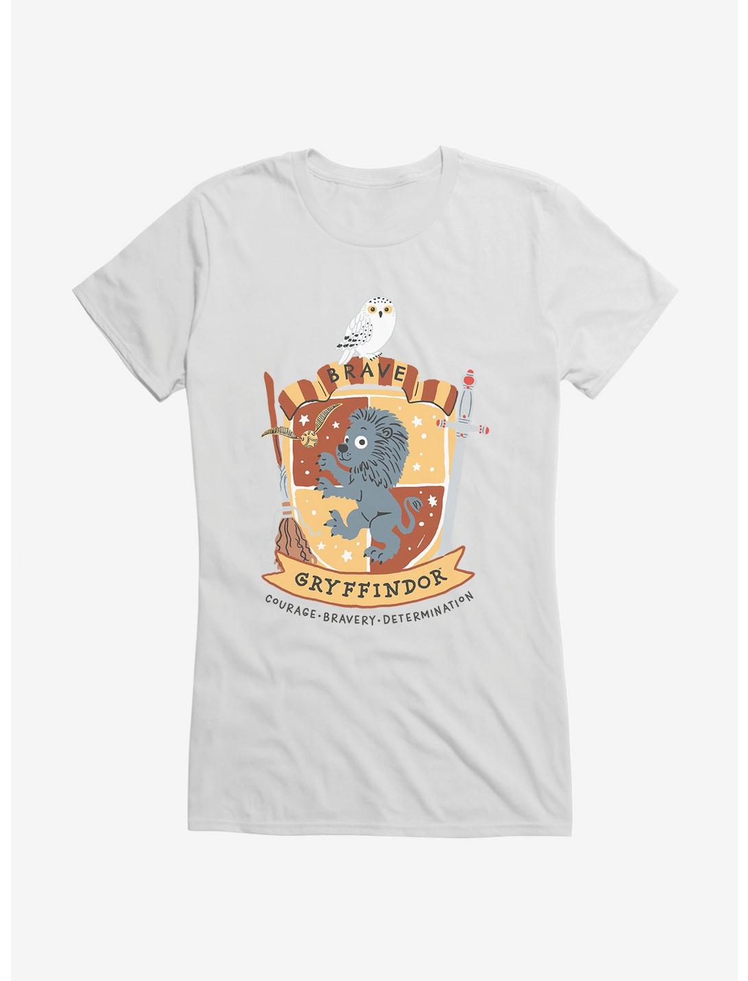 Harry Potter Gryffindor Brave Girls T-Shirt, WHITE, hi-res
