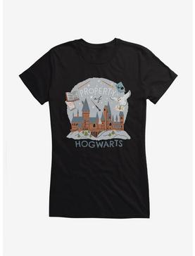 Harry Potter Hedwig Property Of Hogwarts Girls T-Shirt, BLACK, hi-res
