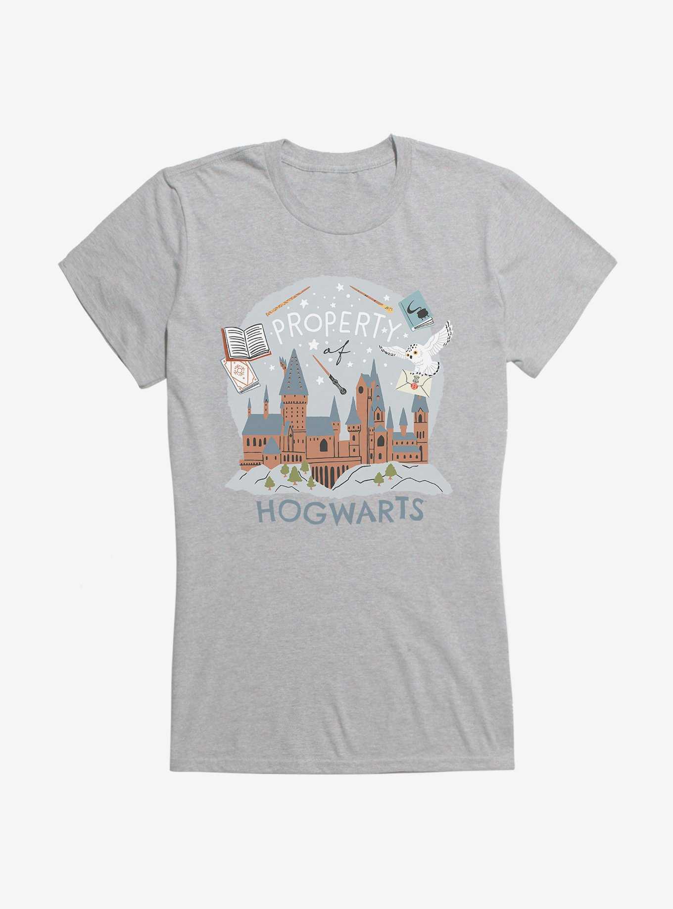 Harry Potter Hedwig Property Of Hogwarts Girls T-Shirt, HEATHER, hi-res