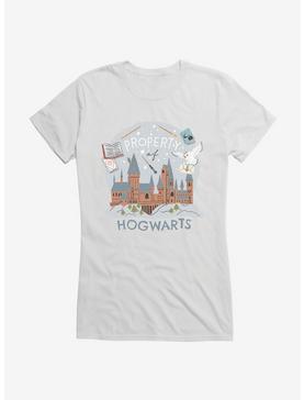 Harry Potter Hedwig Property Of Hogwarts Girls T-Shirt, WHITE, hi-res