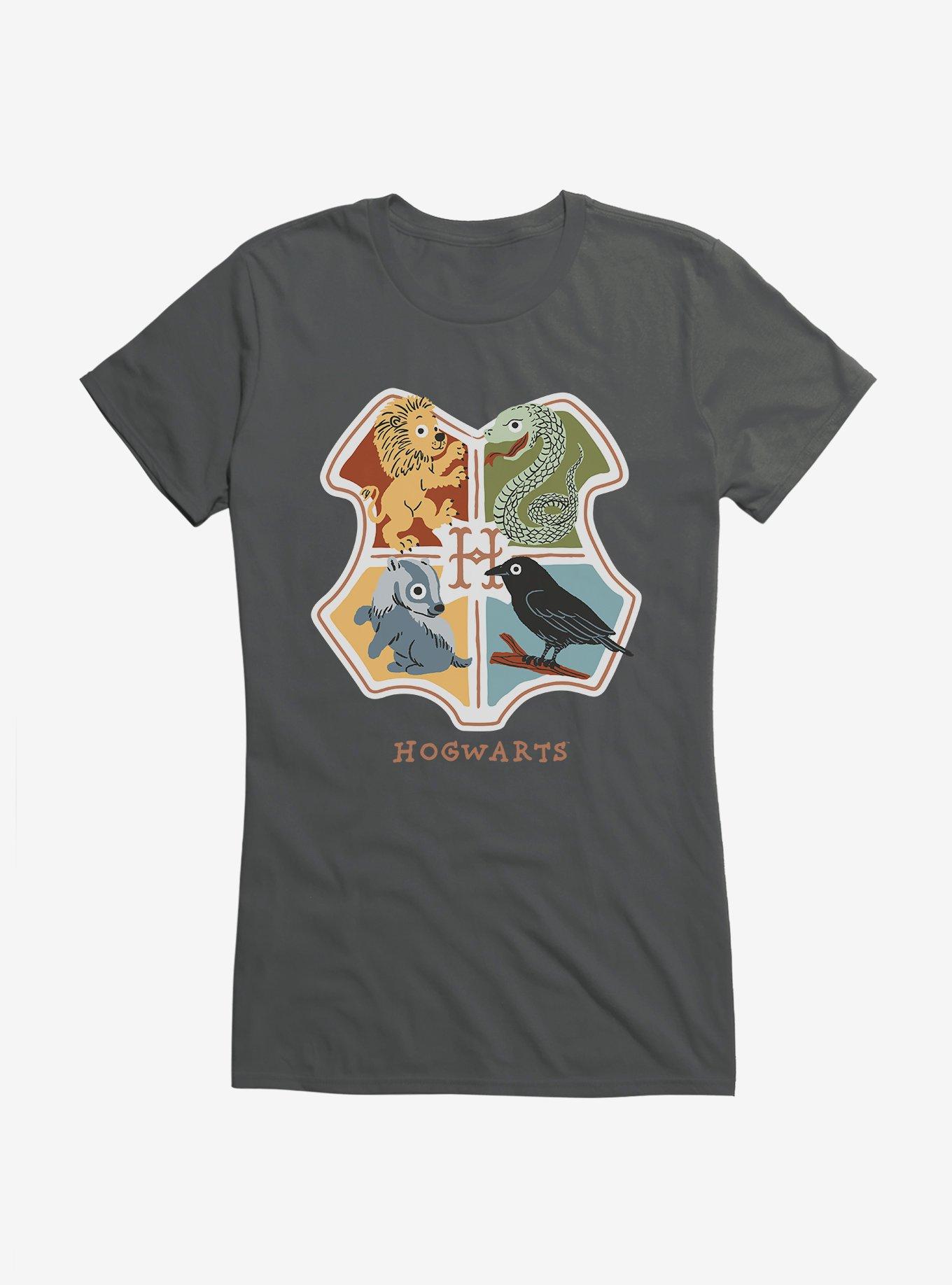 Harry Potter Hogwarts Animals Shield Girls T-Shirt, , hi-res