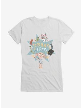 Harry Potter Dobby Is Free Girls T-Shirt, WHITE, hi-res
