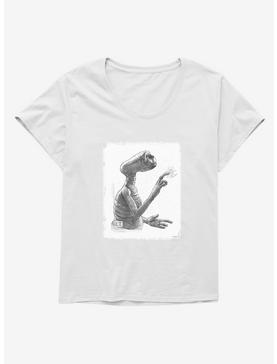 E.T. Sketch Girls T-Shirt Plus Size, WHITE, hi-res