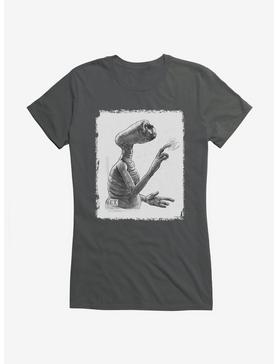 E.T. Sketch Girls T-Shirt, CHARCOAL, hi-res