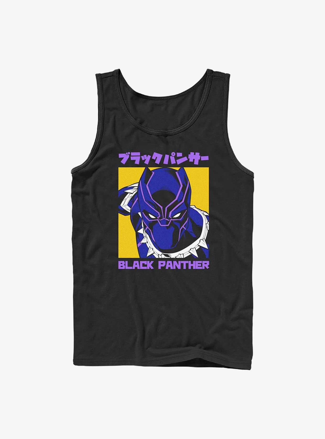 Marvel Black Panther Kanji Tank, BLACK, hi-res