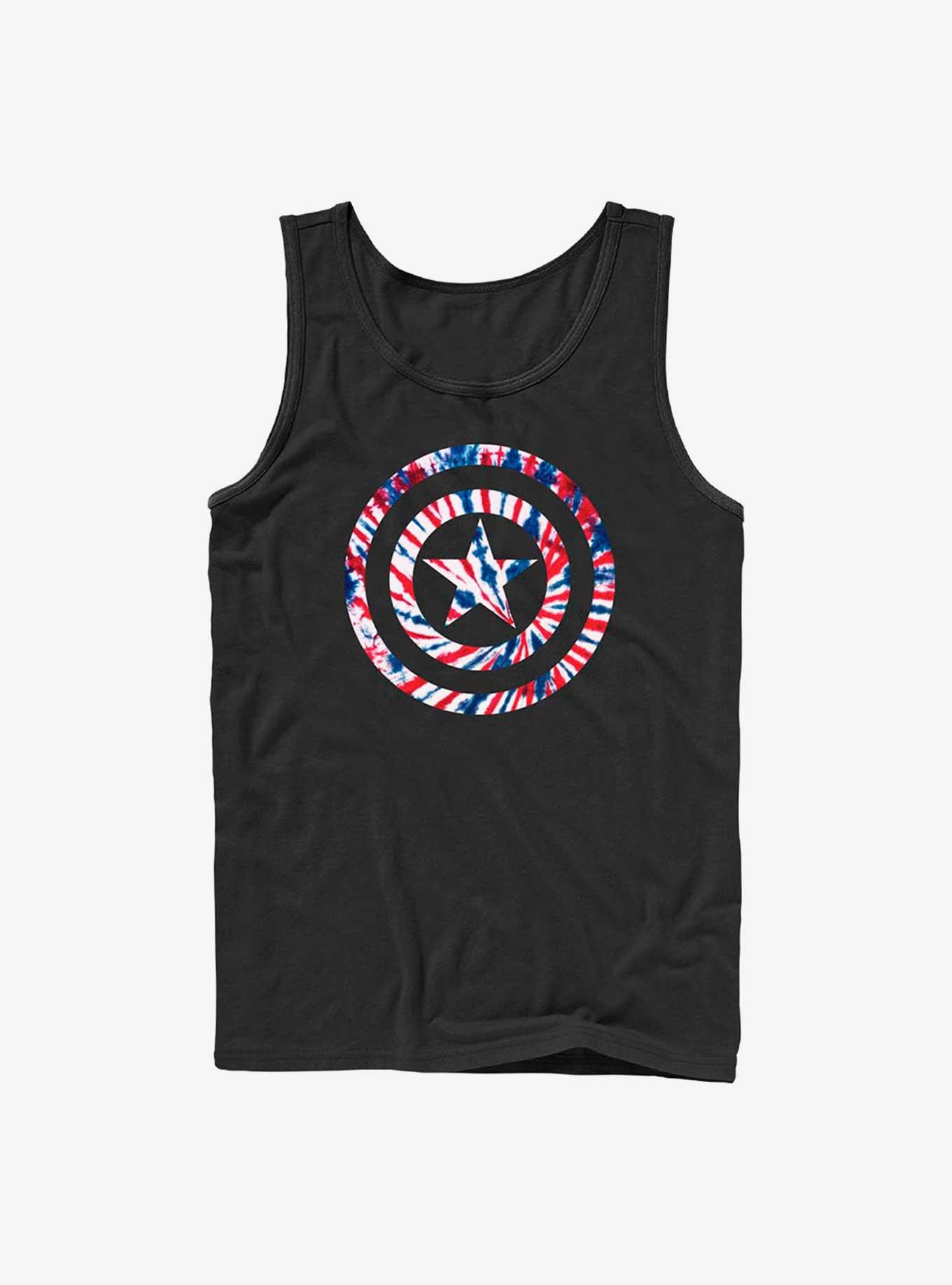 Marvel Captain America Tie-Dye Shield Tank, , hi-res