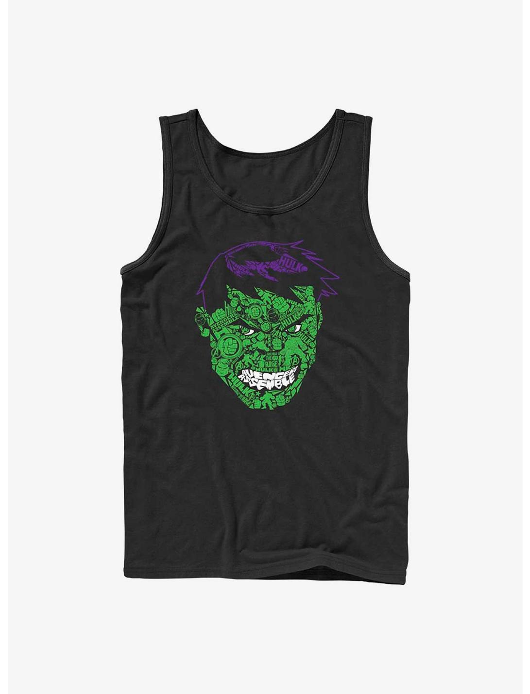 Marvel Hulk Hulkface Icons Tank, BLACK, hi-res