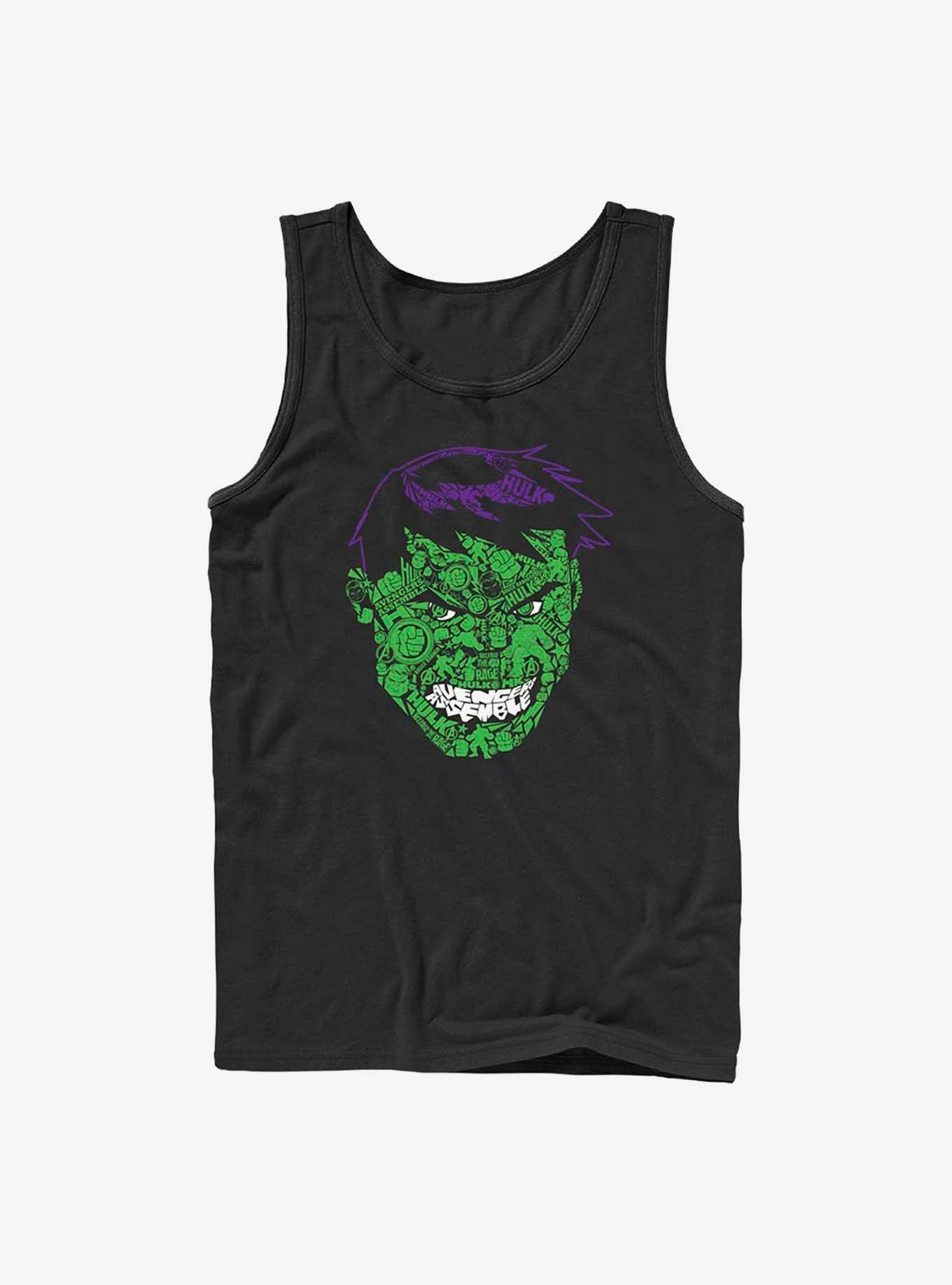 Marvel Hulk Hulkface Icons Tank, BLACK, hi-res