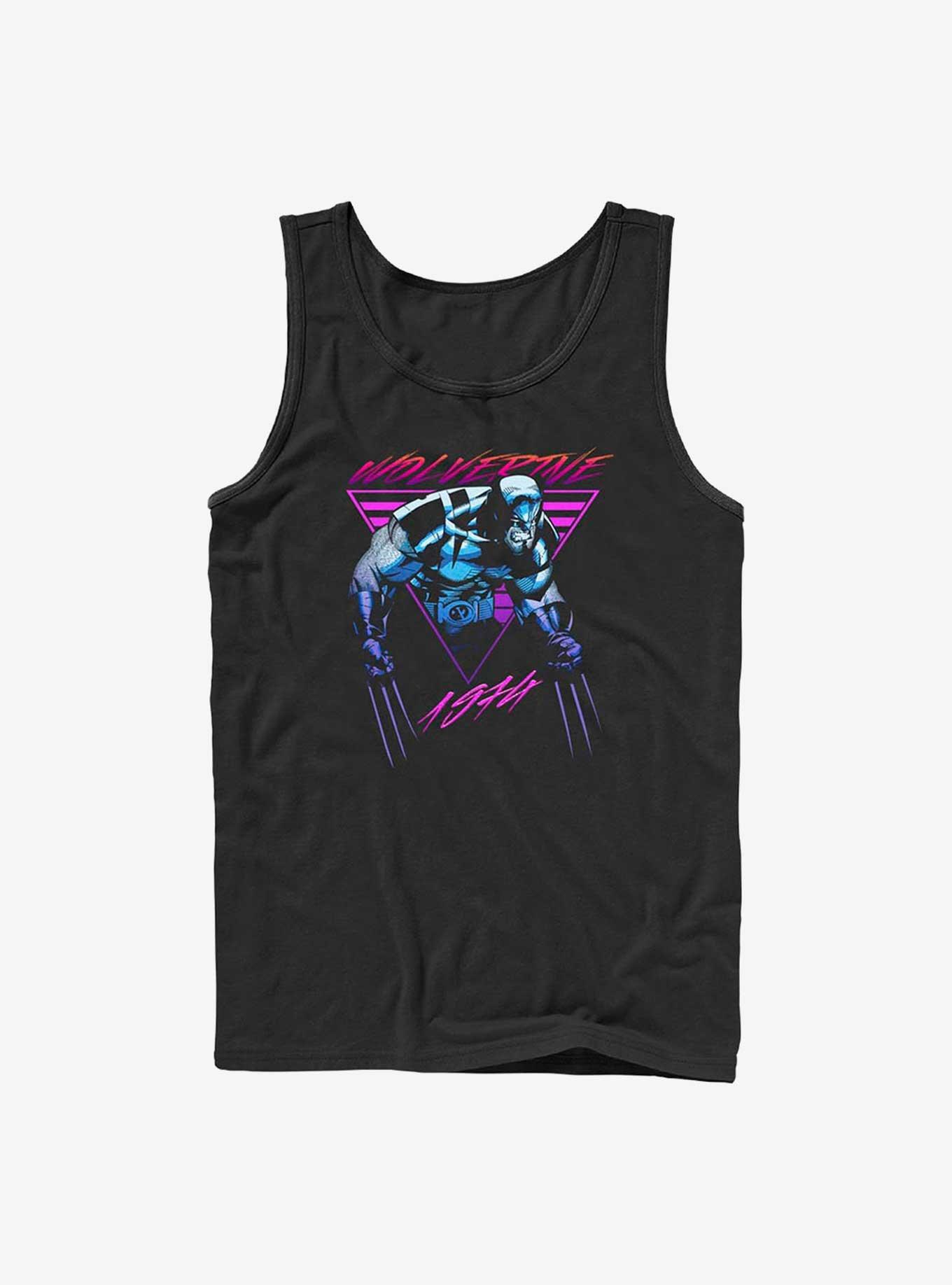 Marvel Wolverine Neon Logan 1974 Tank, BLACK, hi-res