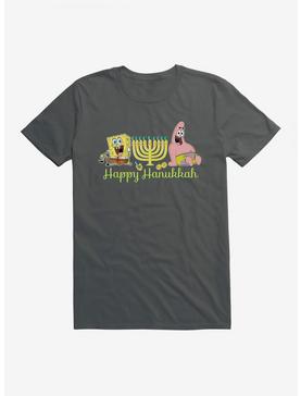 SpongeBob SquarePants Happy Hanukkah Duo T-Shirt, CHARCOAL, hi-res