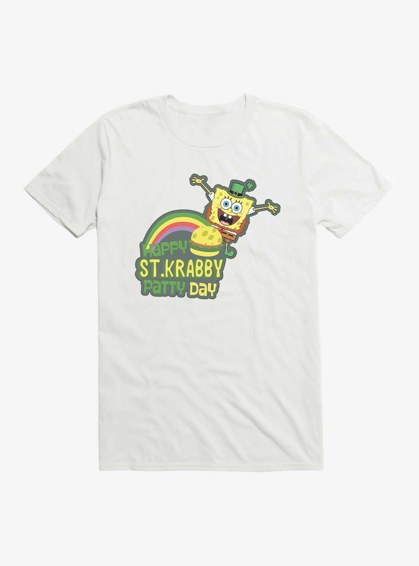 SpongeBob SquarePants Happy St. Krabby Patty Day T-Shirt, WHITE, hi-res