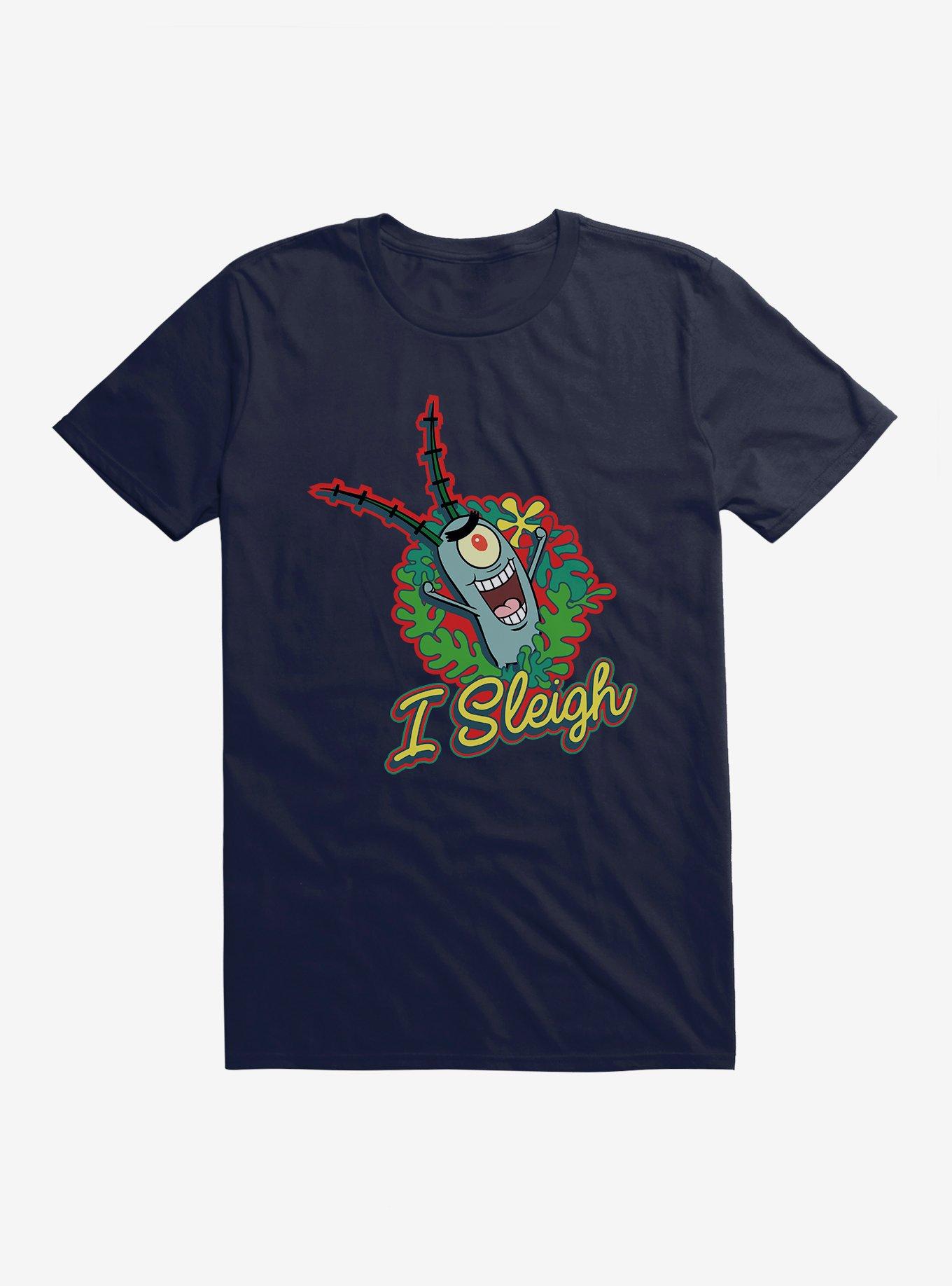 SpongeBob SquarePants I Sleigh T-Shirt, NAVY, hi-res