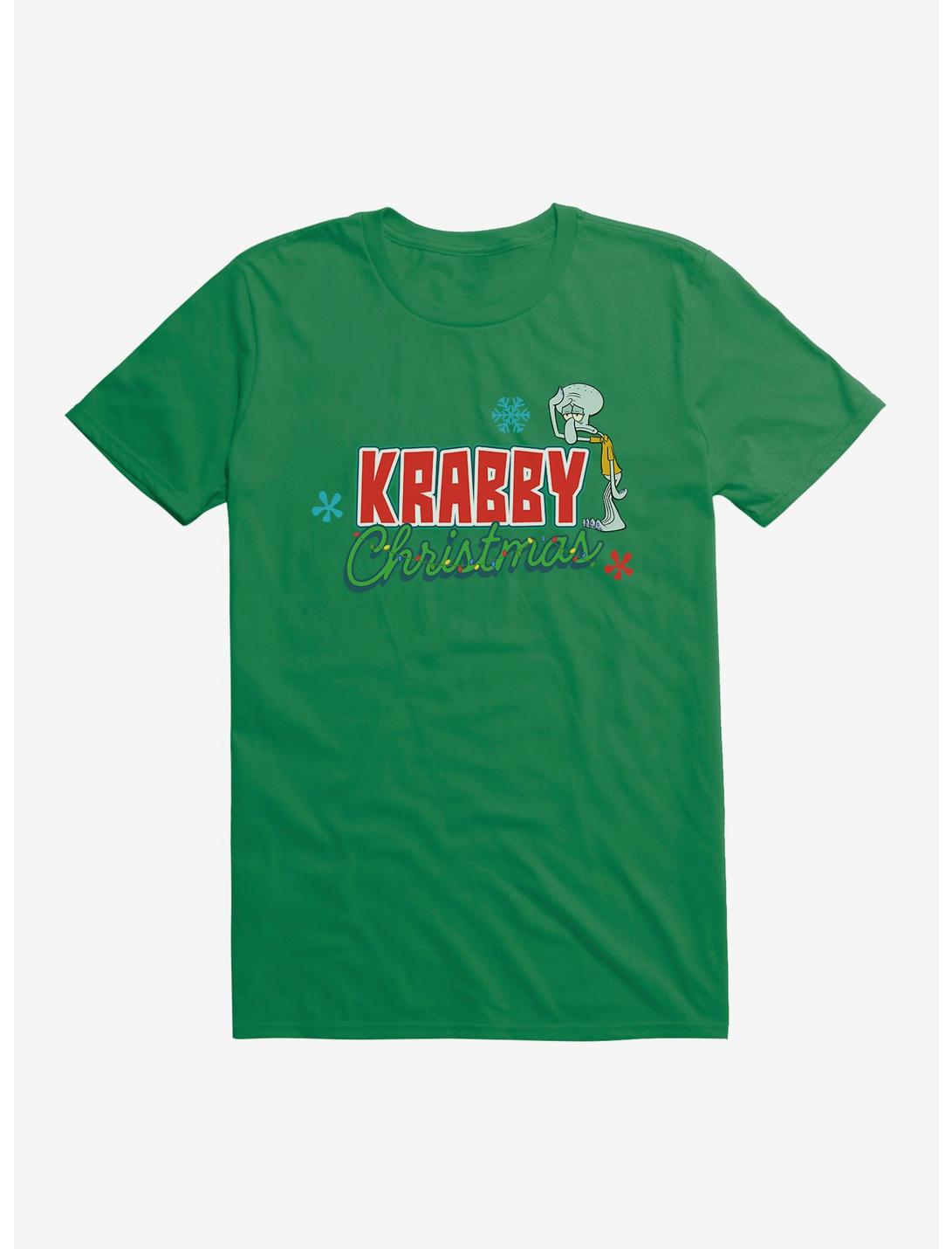 SpongeBob SquarePants Krabby Christmas Lights T-Shirt, KELLY GREEN, hi-res