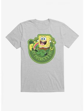 SpongeBob SquarePants St. Patrick's Day Icon T-Shirt, HEATHER GREY, hi-res