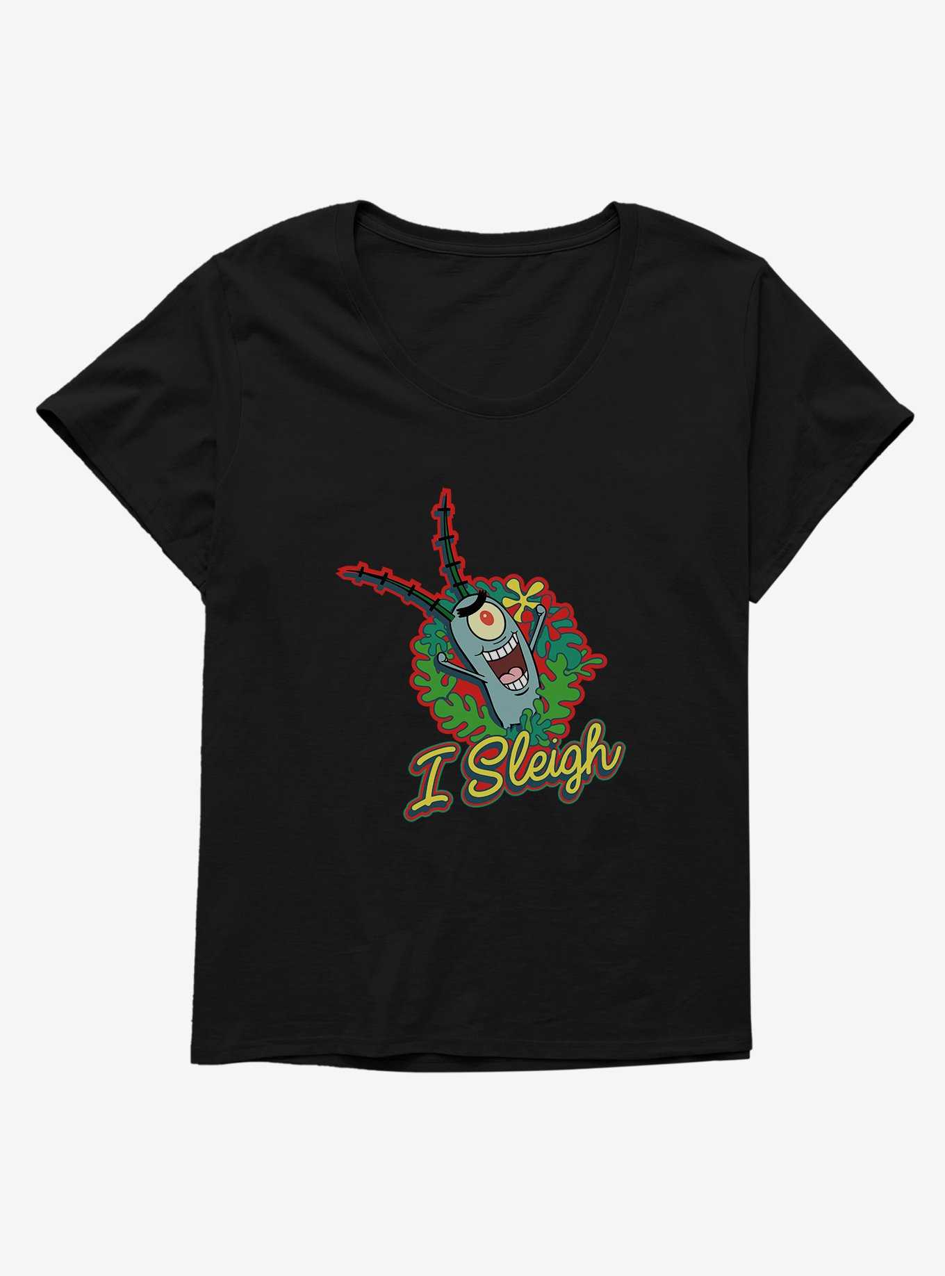 SpongeBob SquarePants I Sleigh Girls T-Shirt Plus Size, , hi-res