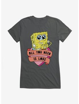 SpongeBob SquarePants All You Need Is Love Heart Girls T-Shirt, , hi-res