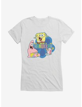 SpongeBob SquarePants Hanukkah Trio Girls T-Shirt, WHITE, hi-res