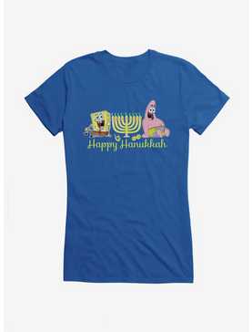 SpongeBob SquarePants Happy Hanukkah Duo Girls T-Shirt, ROYAL, hi-res