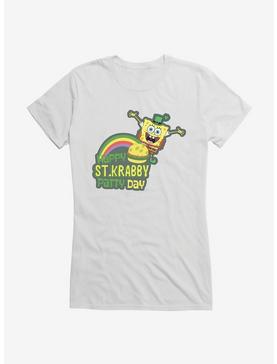 SpongeBob SquarePants Happy St. Krabby Patty Day Girls T-Shirt, WHITE, hi-res