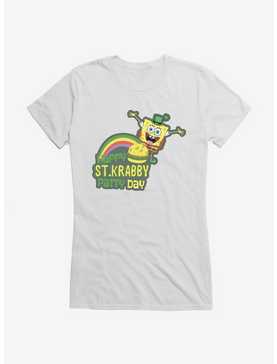 SpongeBob SquarePants Happy St. Krabby Patty Day Girls T-Shirt, WHITE, hi-res