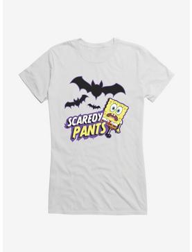 SpongeBob SquarePants Scaredy Pants Girls T-Shirt, WHITE, hi-res