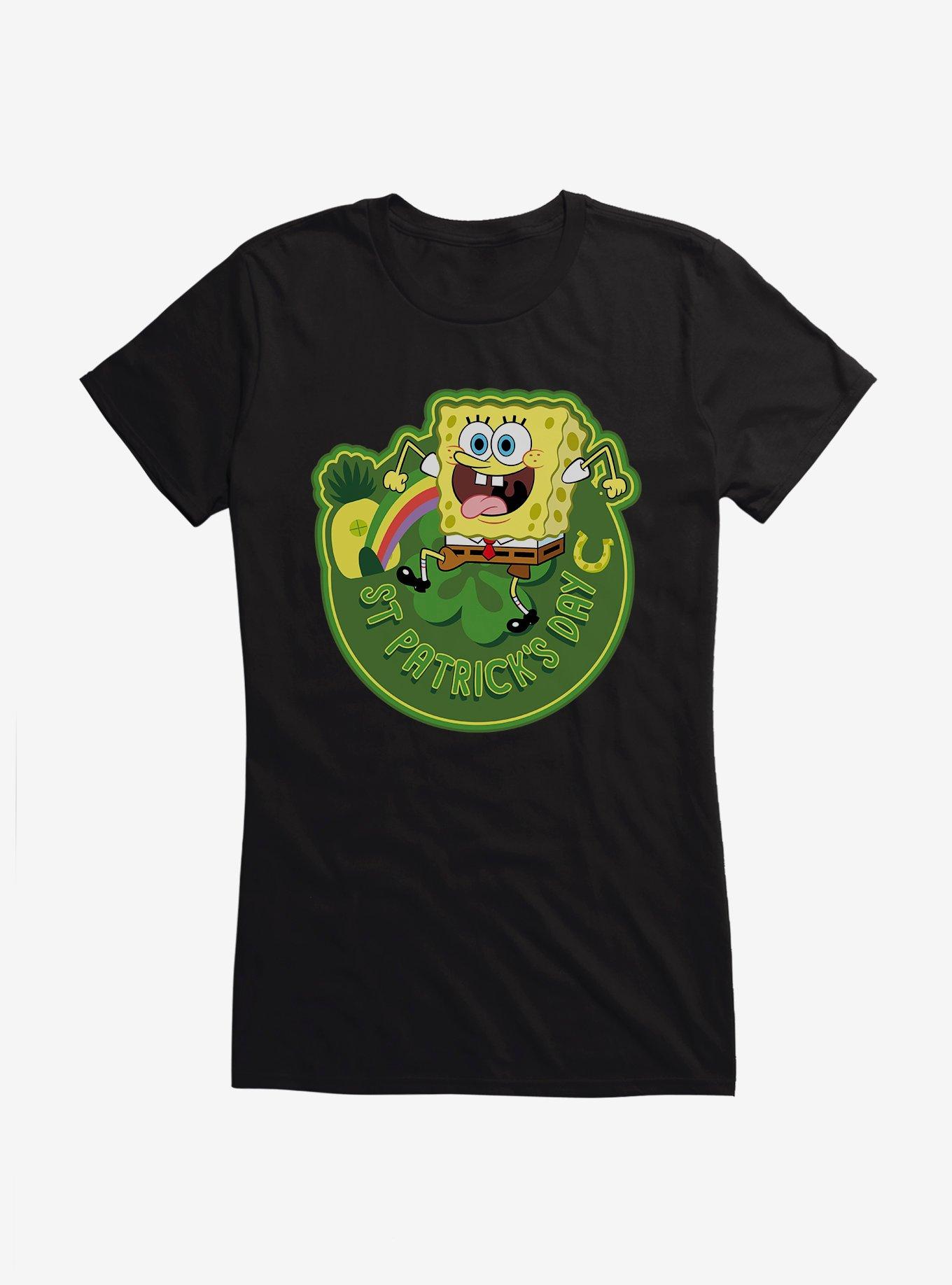 SpongeBob SquarePants St. Patrick's Day Icon Girls T-Shirt