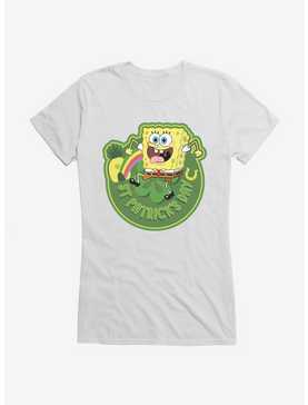 SpongeBob SquarePants St. Patrick's Day Icon Girls T-Shirt, WHITE, hi-res
