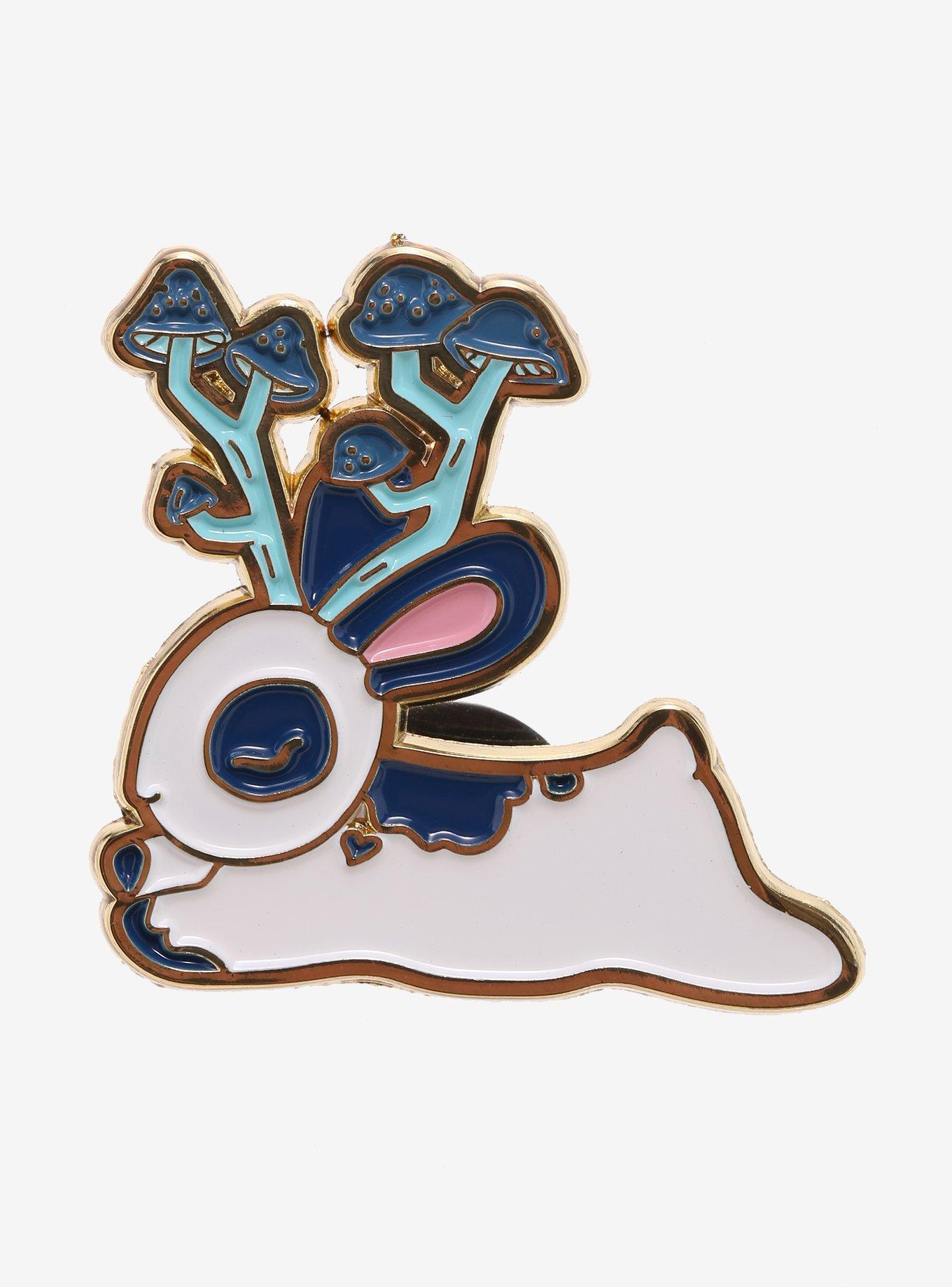 Jackalope Mushroom Antlers Enamel Pin, , hi-res