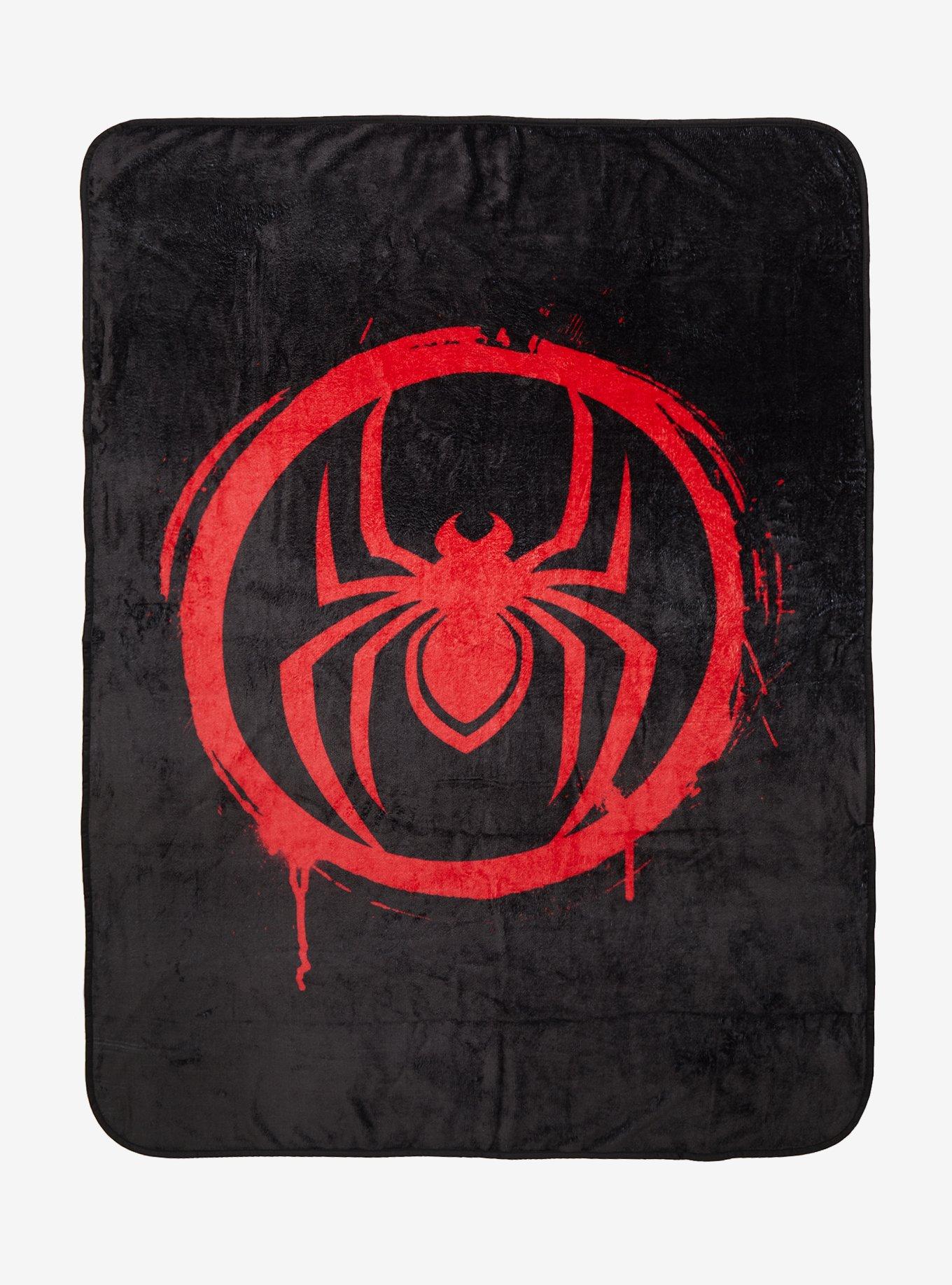 Marvel Spider-Man Miles Logo Throw Blanket