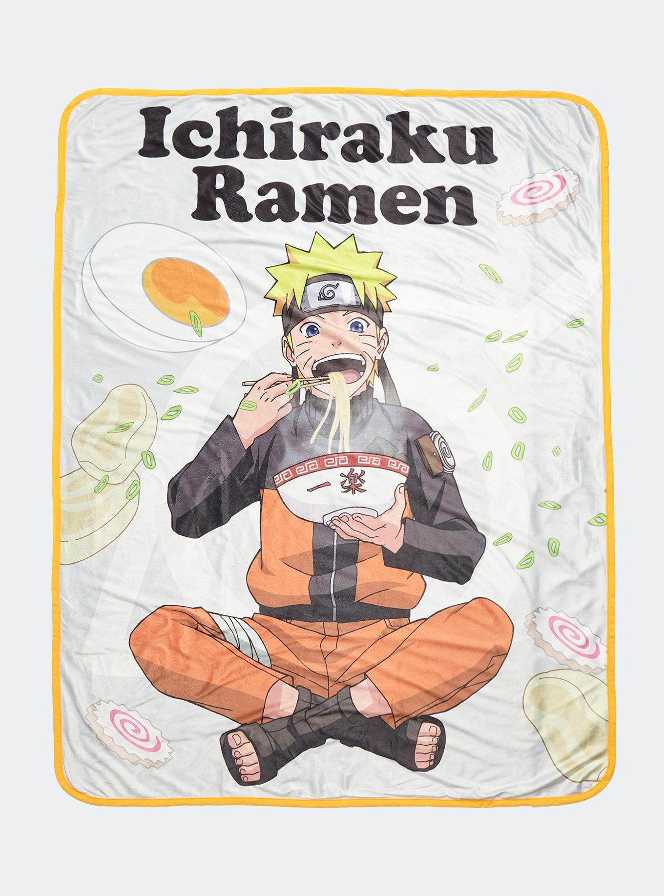 Naruto Shippuden Ramen Ingredients Throw Blanket