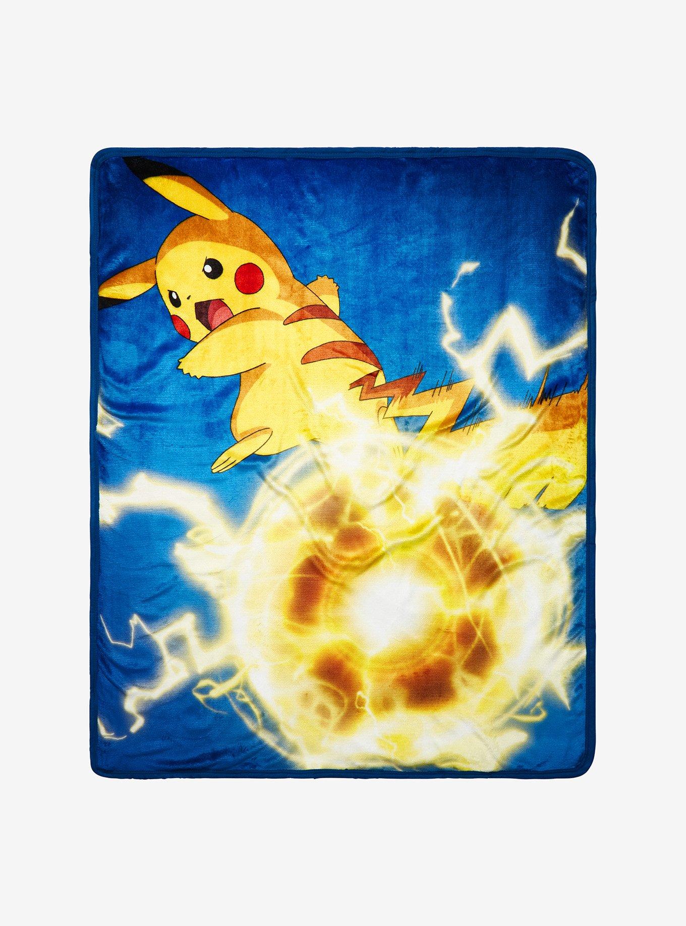 Pokemon Pikachu Electric Shock Throw Blanket Hot Topic