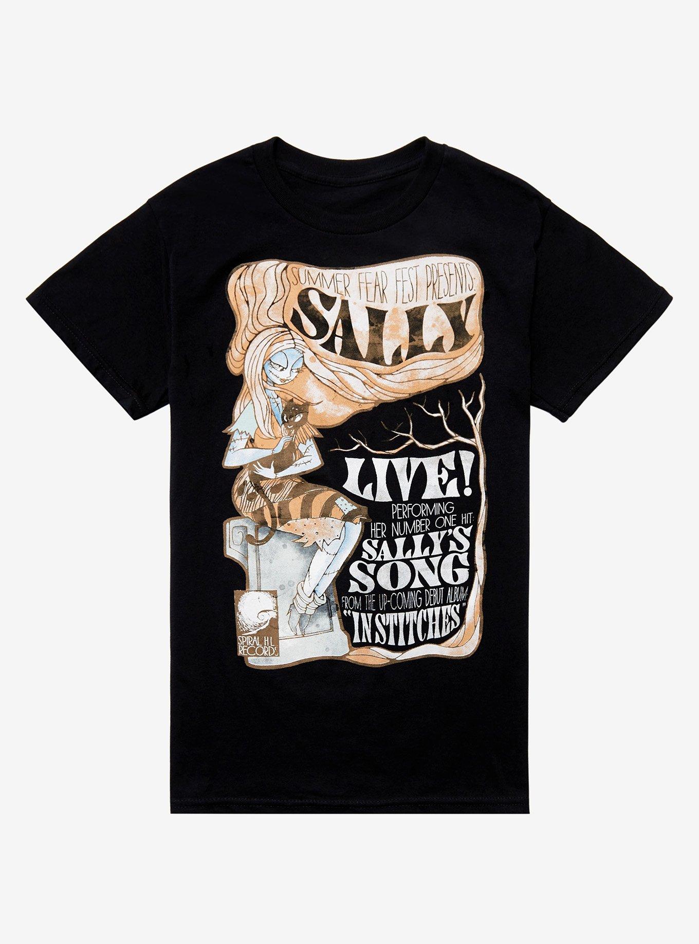 The Nightmare Before Christmas Sally Concert Boyfriend Fit Girls T-Shirt, , hi-res