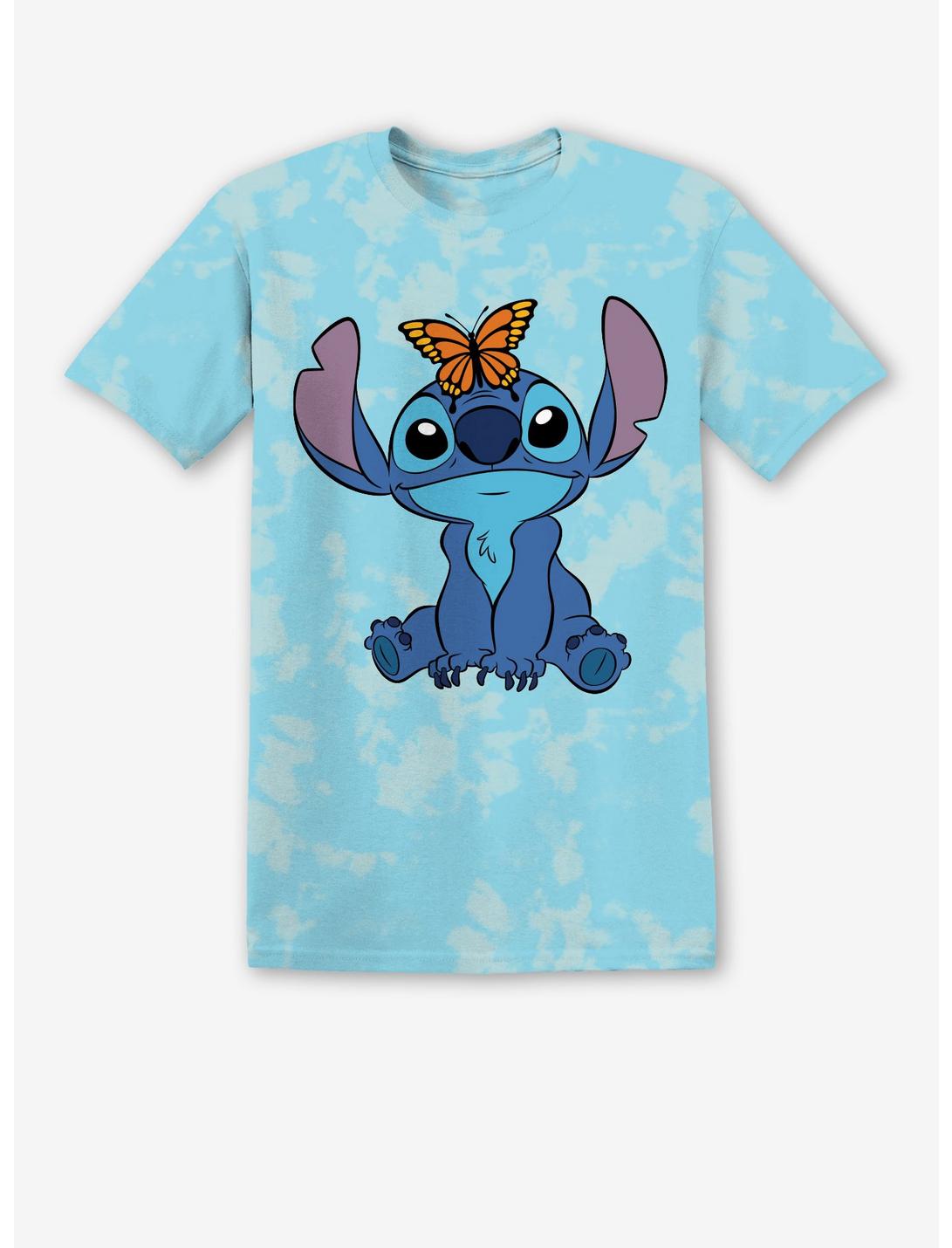 Disney Lilo & Stitch Butterfly Tie-Dye Boyfriend Fit Girls T-Shirt, MULTI, hi-res