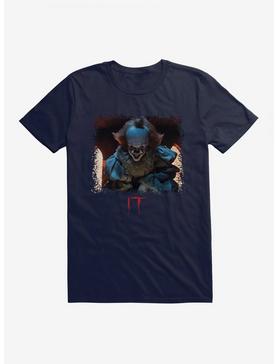 IT Pennywise Mischievous Smile T-Shirt, NAVY, hi-res