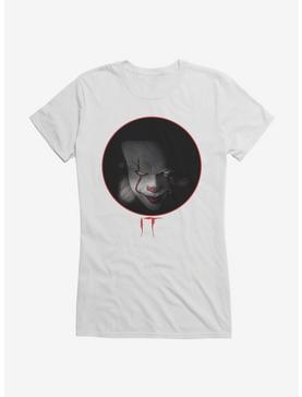 IT Pennywise Evil Stare Girls T-Shirt, WHITE, hi-res