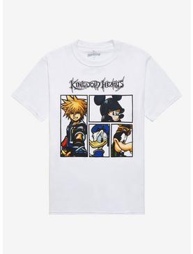 Kingdom Hearts Party Grid Boyfriend Fit Girls T-Shirt, , hi-res
