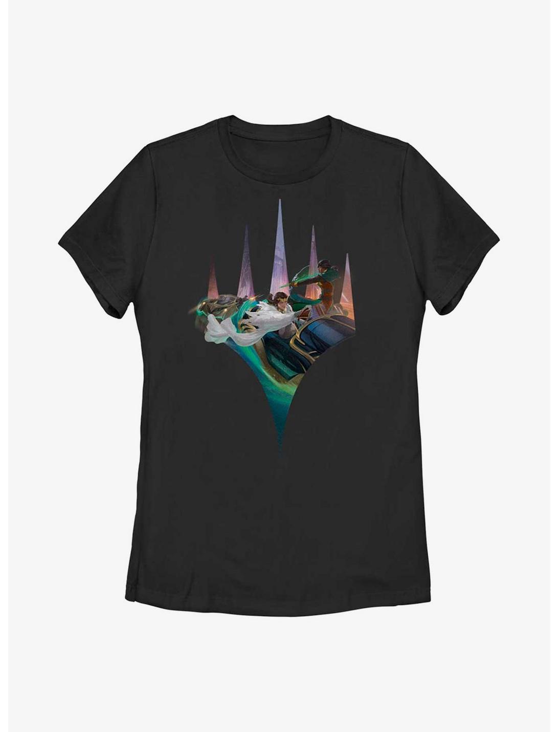 Magic: The Gathering Streets Of New Capenna Car Chase Womens T-Shirt, BLACK, hi-res