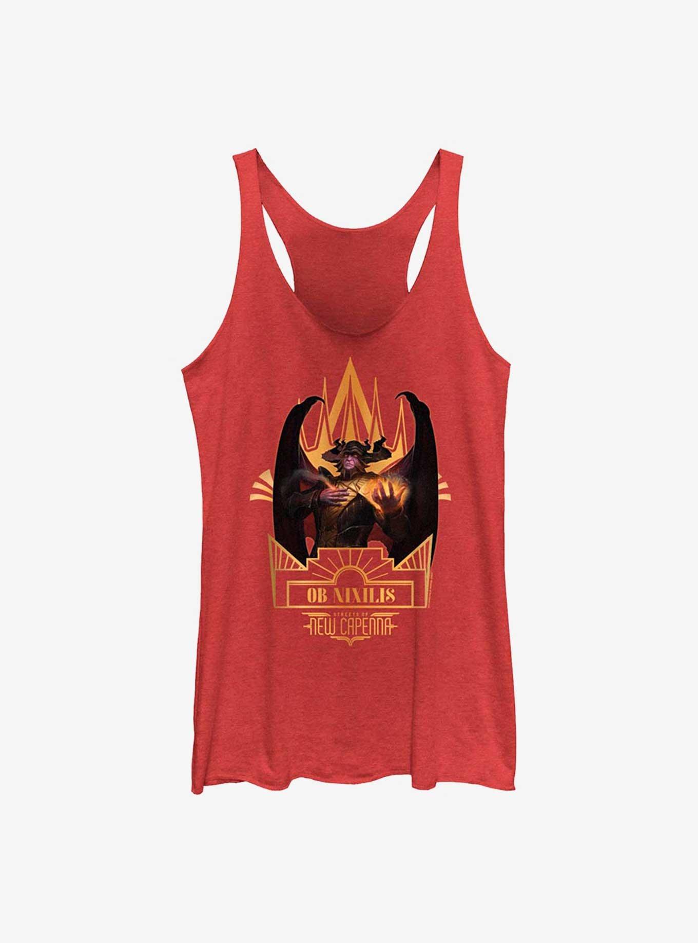 Magic: The Gathering Streets Of New Capenna Ob Nixilis Deco Womens Tank Top, RED HTR, hi-res