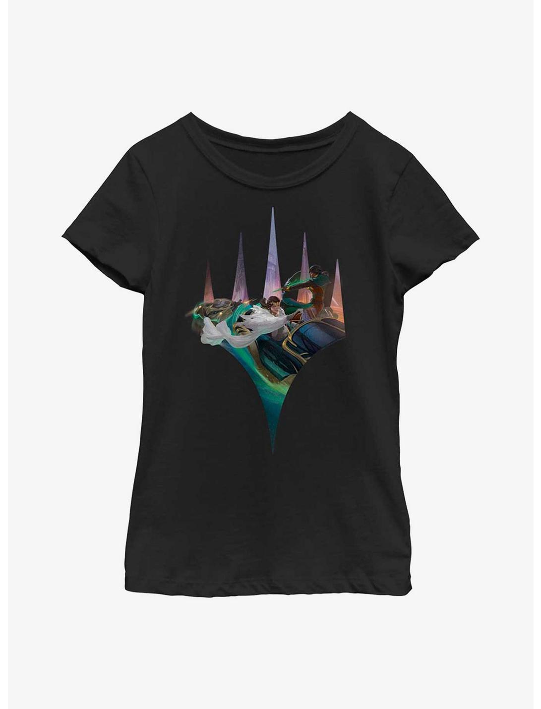 Magic: The Gathering Streets Of New Capenna Car Chase Youth Girls T-Shirt, BLACK, hi-res