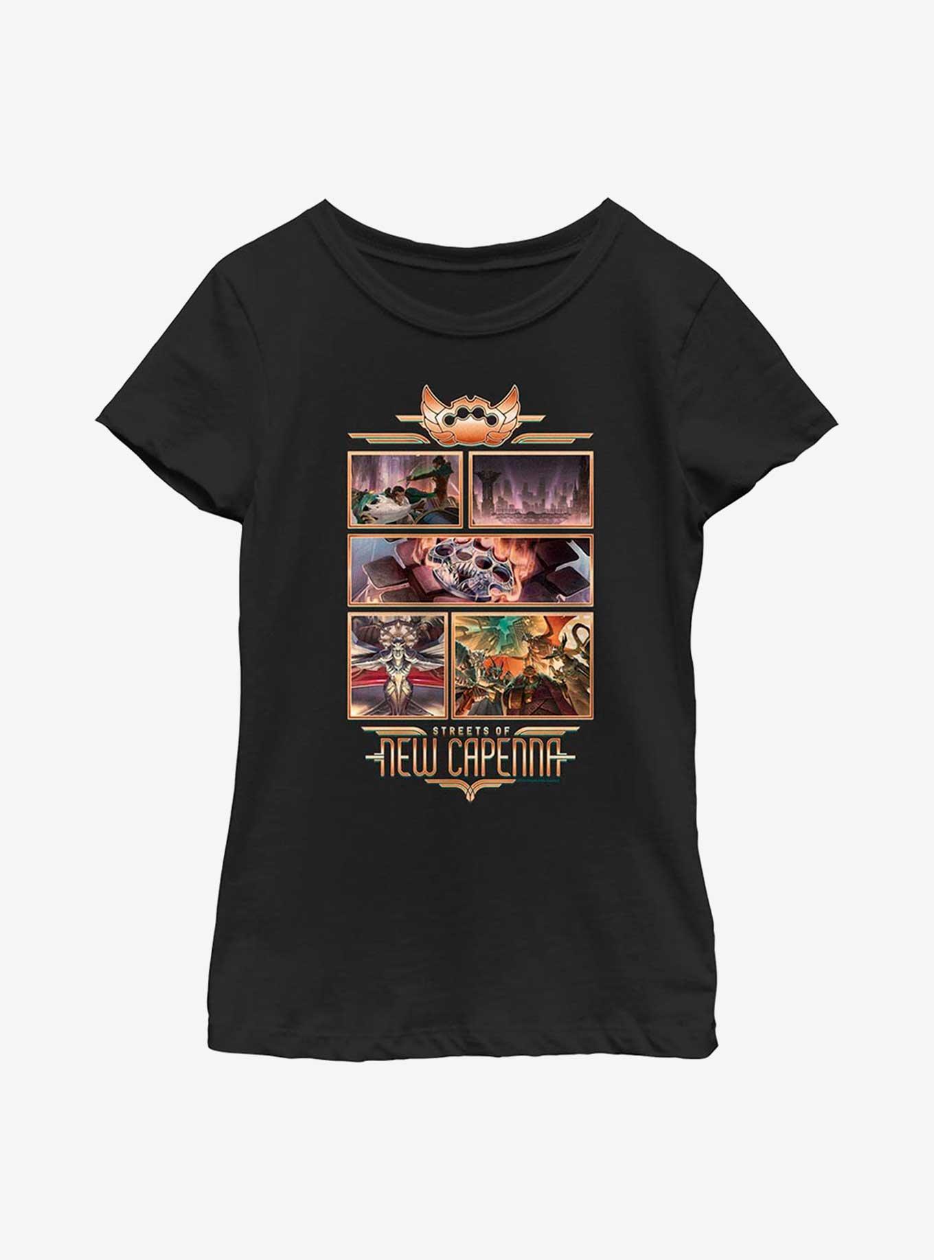 Magic: The Gathering Streets Of New Capenna Collage Youth Girls T-Shirt, , hi-res