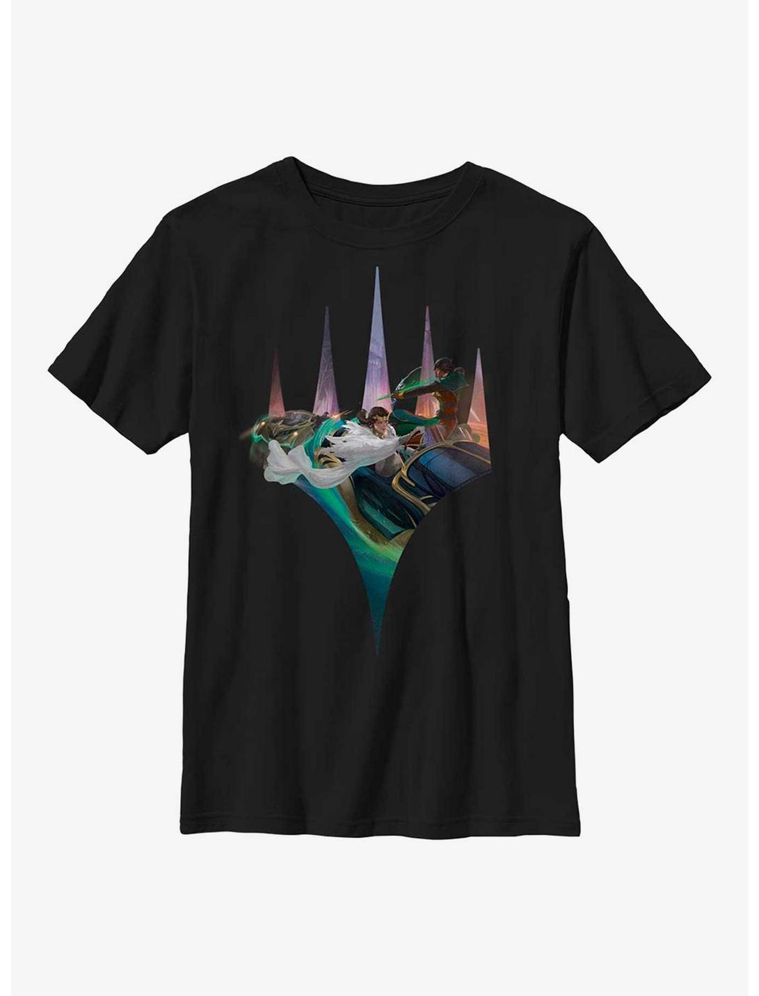 Magic: The Gathering Streets Of New Capenna Car Chase Youth T-Shirt, BLACK, hi-res